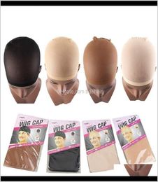 Aessories Tools Hair Products2Pcs High Quality Brown Cap To Christmas Cosplay Wig Caps Stocking Elastic Liner Mesh For Making Wi5972392