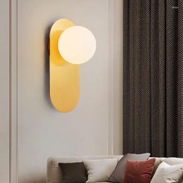 Wall Lamp Lantern Sconces Long Korean Room Decor Luminaire Applique Glass Bathroom Light Retro