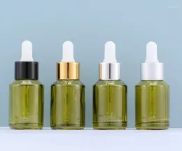 Storage Bottles 1Pcs 30ml Glass Dropper For Essential Oils With Green Bottle Eye Droppers Leak Proof Travel Tincture Vials