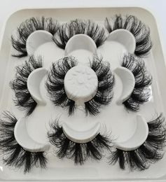 False Eyelashes 5 Pair 25 Mm Mink Fluffy Lashes Dramatic Messy Long Makeup Whole 25mm 3d1254439