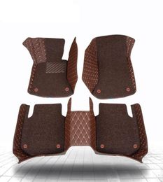 3D Car floor mats for bmw Z4 M2 M3 M4 M5 M6 X1 X3 X4 X5 X5M X6M 1 2 3 4 5 6 7 Series E53 E70 2 layers carpet carstyling5705075