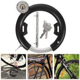 Bicycle Lock Anti-theft Bold Round Sturdy Reusable Electric Portable Disc Brake Supply Stainless Steel Multi-function 240418