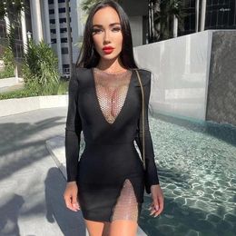 Swim Costume For Women Summer Dress 2024 Beach Outing Sexy Tight Skirt Pure Night Long Sleeve Solid Spandex Pareo And Cover Up