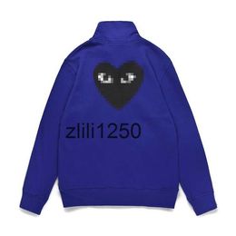 Sweatshirts Tasarımcı Mens Hoodies Com Des Garcons Siyah Sweatshirt CDG Kırmızı Kalp Hoodie Boyutu S1