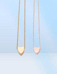 18K Gold Silver Plated Pendant necklace Flat bottom solid love necklace the gift to women8896521