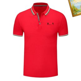 2024 Mens polo shirt designer classic letter print pure cotton fashion business gentleman short sleeve T shirt casual lapel with all solid color POLO shirt M-3XL