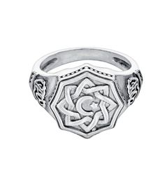 Vintage Crescent Star Signet Ring for Men Muslim Religious Arabic Antique Ring4114614