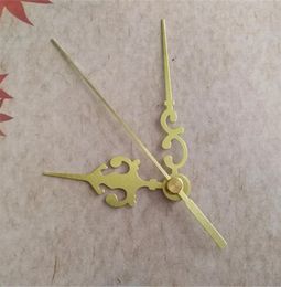 Whole 50PCS Gold Metal Pointer for DIY Wall Clock Quartz Repair Accessories Kits4059974