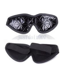 Bondage Black Soft Padded Leather Blindfold Patch Eye Cover Sleep BlackOut Mask Closure R433067561