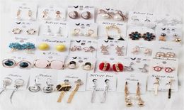 10Pairs Lot Mix Style Crystal Fashion Earring Stud Nail For DIY Craft Jewelry Gift PA02 274l3504502