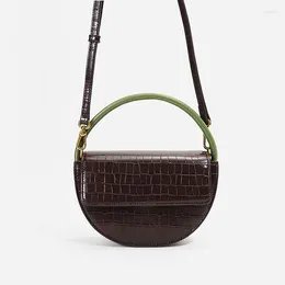 Totes Genuine Leather Women's Underarm Bag Purses Ladies Crocodile Shoulder Crossbody Bags Brands Designer Female Retro Handbags