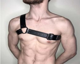 Belts TRODEAM Goth Bdsm Neck Bondage PU Leather Sexy Male Collar 2021 Metal Ring Garter Club Party Accessories Suspender Belt2240714