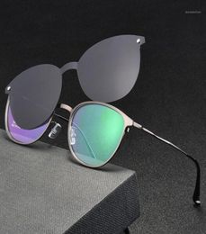 Magnet Sunglasses Men Clip On Sunglasses Women Polarized Lenses alloy Optical FrameFlips Up Clips Myopia FM15365837