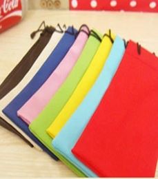 EPACK 100pcs 18x9cm Glasses Case pouch MultiFunctional Cloth Cleaning Eyewear Sunglasses Bag Pouch Optical Glasses Case Eyegl5395719