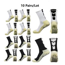 10 pairs/batch of anti slip football womens outdoor sports grip football yoga socks 2024 240425