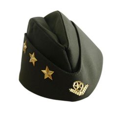 Dance Performance Boat Caps Ears Sailor Dance Hat Russian Caps Square Army Cap Military Hat Whole 23119009579