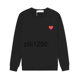 Designer hoodie Luxury Play Classic Little Red Heart Sweater Hooded Long Sleeve Terry Cotton Couple Coat Loose Fashion Top Plush comfy Top level version Luxury tops