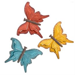 Decorative Figurines Metal Three-Dimensional Butterfly Wall Decor Art Sculpture For Indoor Walls Home