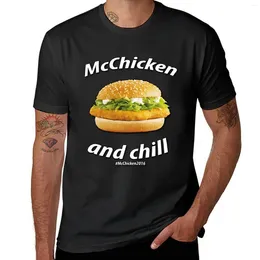 Men's Tank Tops McChicken And Chill - 2024 T-Shirt Aesthetic Clothing Summer Clothes Blacks Cotton