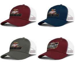 Miller Genuine Draught for men and women adjustable trucker meshcap design sports cute original baseballhats MGD logo Lite Brewing H1741457