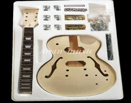 Factory custom shop High Quality Electric Guitar DIY Kit Set Mahogany Body Rosewood Fingerboard Nickel Alloy StringDoubleho5175501
