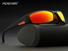 KDEAM 2020 High-end Goggles For Men Sports Sunglasses Polarized&UV400 Unbreakable Frame Anti-reflective Lens Glasses New9402975