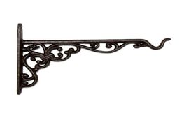 Cast Iron Hanger Wrought Iron Garden Hook Flower Pots Basket Wall Hanger Bracket With Expansion Screw7611446