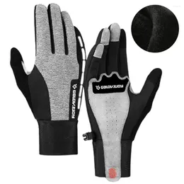 Cycling Gloves Winter Full Finger Outdoor Adventure Running Windproof Waterproof Non-Slip Touch Screen Warm