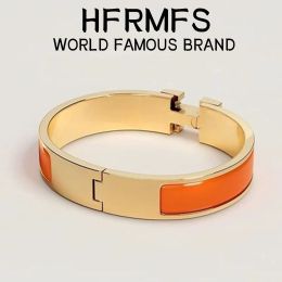 Luxusdesigner -Armband H Armband Brief Gold Armband Frauenarmband Edelstahl Männer 17/19 Größe für Männer Mode Schmuck Optionale Geschenkbox