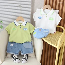 Clothing Sets Boys Clothes Summer 2024 Children Cotton Polo T-shirts Short Pants 2pcs Tracksuits For Baby Shorts Suit Kids Sports Outfits