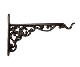 Cast Iron Hanger Wrought Iron Garden Hook Flower Pots Basket Wall Hanger Bracket With Expansion Screw3127553