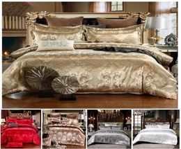 Drop 3D Bedding Set Queen Jacquard Bedding set Single Size comforter cover set bedclothes Textiles7259327