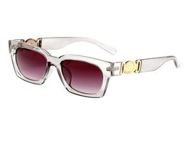 Metal Vintage Men Sunglasses Brand Designer Eyewear Large Square Frame Sun Glasses Uv Protection Summer Eyewear 5 Colors4653189