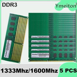 Ymeiton 5PCS DDR3 Desktop Computer Memory Memoriam 4GB 8GB 1333MHz 1600MHz U-DIMM RAM 240 Pin Universal Card Wholesale