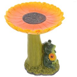 Garden Decorations Sunflower Outdoor Decor Yard Frog Bird Feeder Feeders For Outdoors Hummingbird