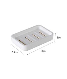 New Bathroom Soaps Dish Plate Case Home Shower Travel Hiking Plastic Soap Holder Container Non Slip Soap Boxes Rack Dispenser DBC 6294295