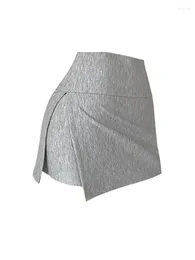 Skirts High Quality A-Line Skirt Elegant Office Lady Classical Cozy Mini Spring Summer Street Solid Formal Occasion