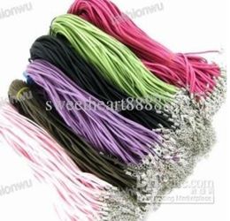 100pcslot 106Colors New Fashion Soft Velvet Cord Necklaces Chains With Lobster Clasps 27mm Wide Jewelry Findings Components2798542