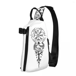 Backpack Viking Rune Shoulder Bags Symbol Fashion Chest Bag Women Trekking Motorcycle Sling University Print Crossbody