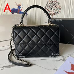 Crossbody Bag Tasarımcı Çanta En Kalite 25 cm Orijinal Deri Omuz Çantası Lady Çanta Kutusu C425