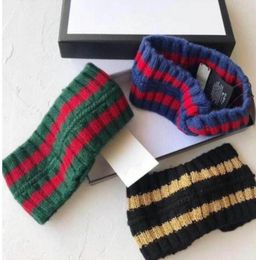 2022 Elastic Turban Wool Headbands knit Hair Bands for Men and Women letter Brand Winter Warm Headband1978741