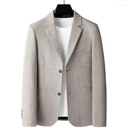 Men's Suits Spring Man Thin Formal Wear Blazers Jackets Solid Business Casual Coats Male Slim Clothing 4XL