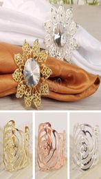 Multi Styles Rhinestone Napkin Buckle Table Decorations Rings Serviette Holder Circle Wedding el Gem Stone Ring 36 G29461721