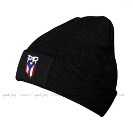 Berets Winter Hat Puerto Rico Flag Beanies Cap Bonnet Knitted