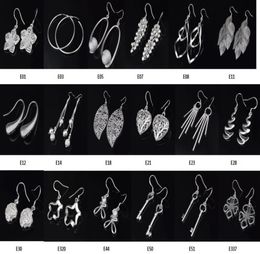 Fashion Jewelry Manufacturer mixed 50 pcs a lot earrings 925 sterling silver jewelry factory Fashion Shine Earrings 12719284943