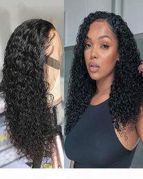 Brazilian 13x4 Lace Front Human Hair Wigs Pre Plucked with Baby Hair Deep Wave 150 Short Water Curly Bob Wigs for Women7962727