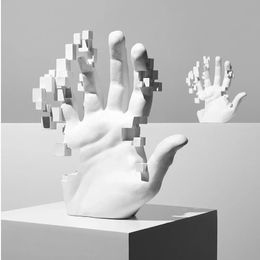 Artistic Hand Statue Abstract Home Decoration Accessories Art Sculpture Nordic Figurine Modern Minimalism Bookcase Room Mesa 240427