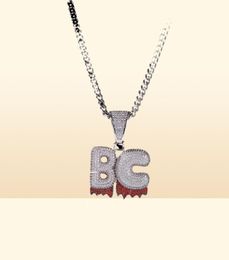 Hip Hop Jewellery Iced Out Custom Name White Drip Letters Chain Necklaces Penda jllZgL yydhhome4561565