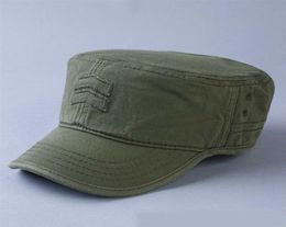 Top Quality Cotton Army Hat Man Big Head Sun s Male Flat Cap Adult Casual ed Caps Men Plus Size Baseball 5663cm 2202253291357