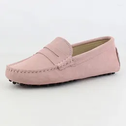 Casual Shoes Genuine Leather Women Flats Fashion Handmade Moccasin Driving Loafers